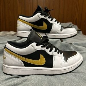 Black and Gold Jordans